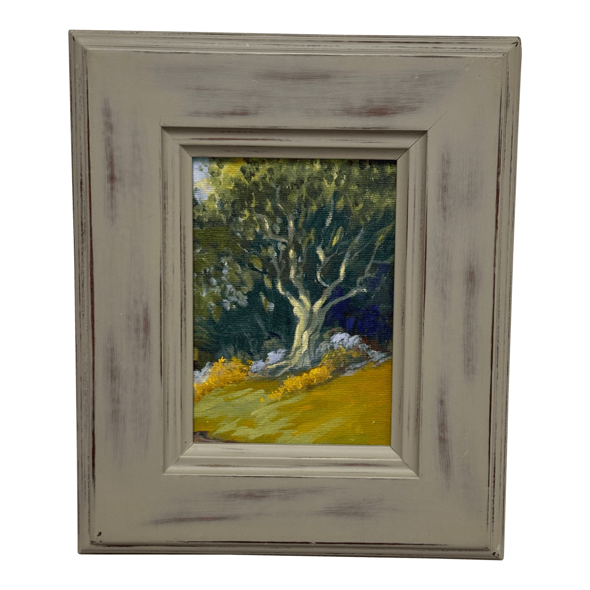 Impressionist Tree in Grove Painting, Framed - Thumbnail 2