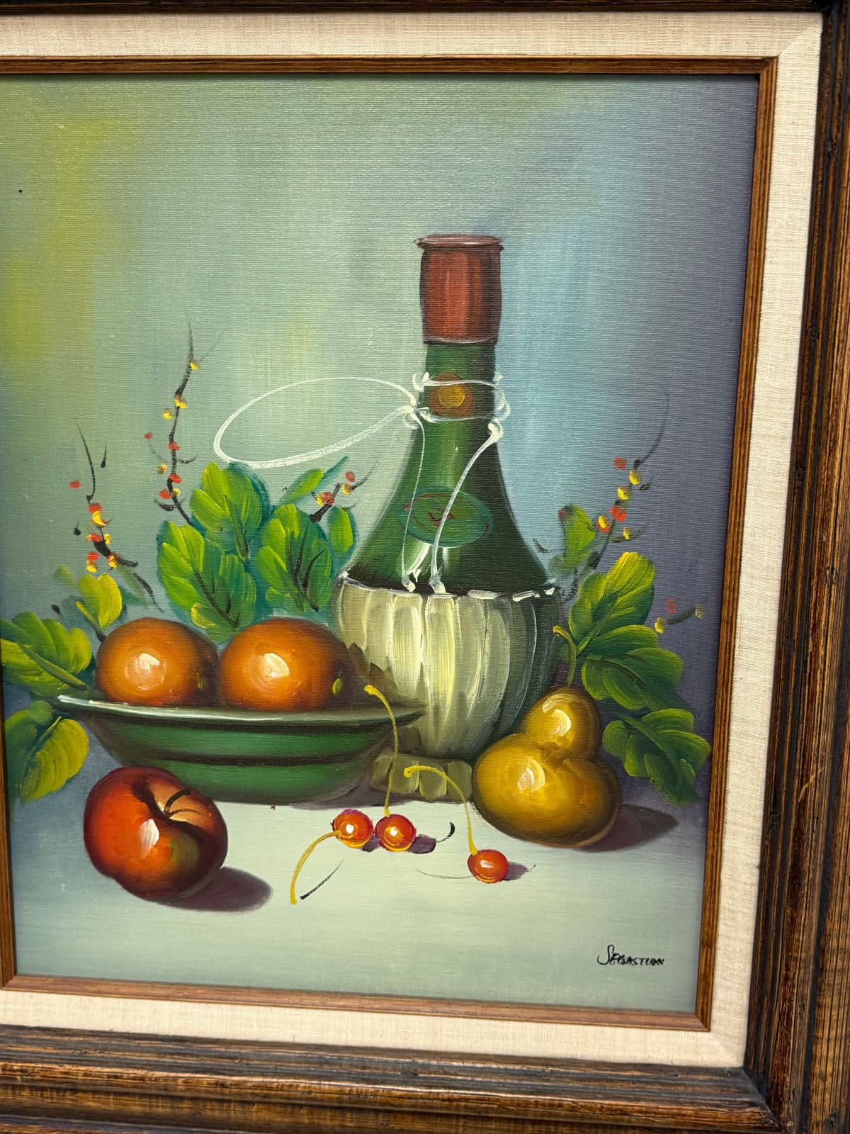 Late 20th Century Sebastian Still Life Oil Painting, Framed - Thumbnail 10
