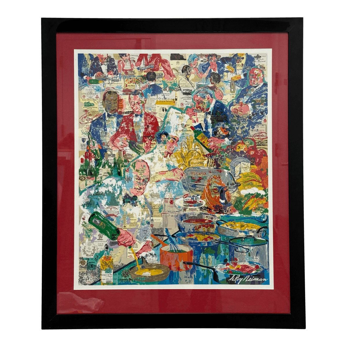 LeRoy Neiman International Cuisine Print, Framed - Thumbnail 2