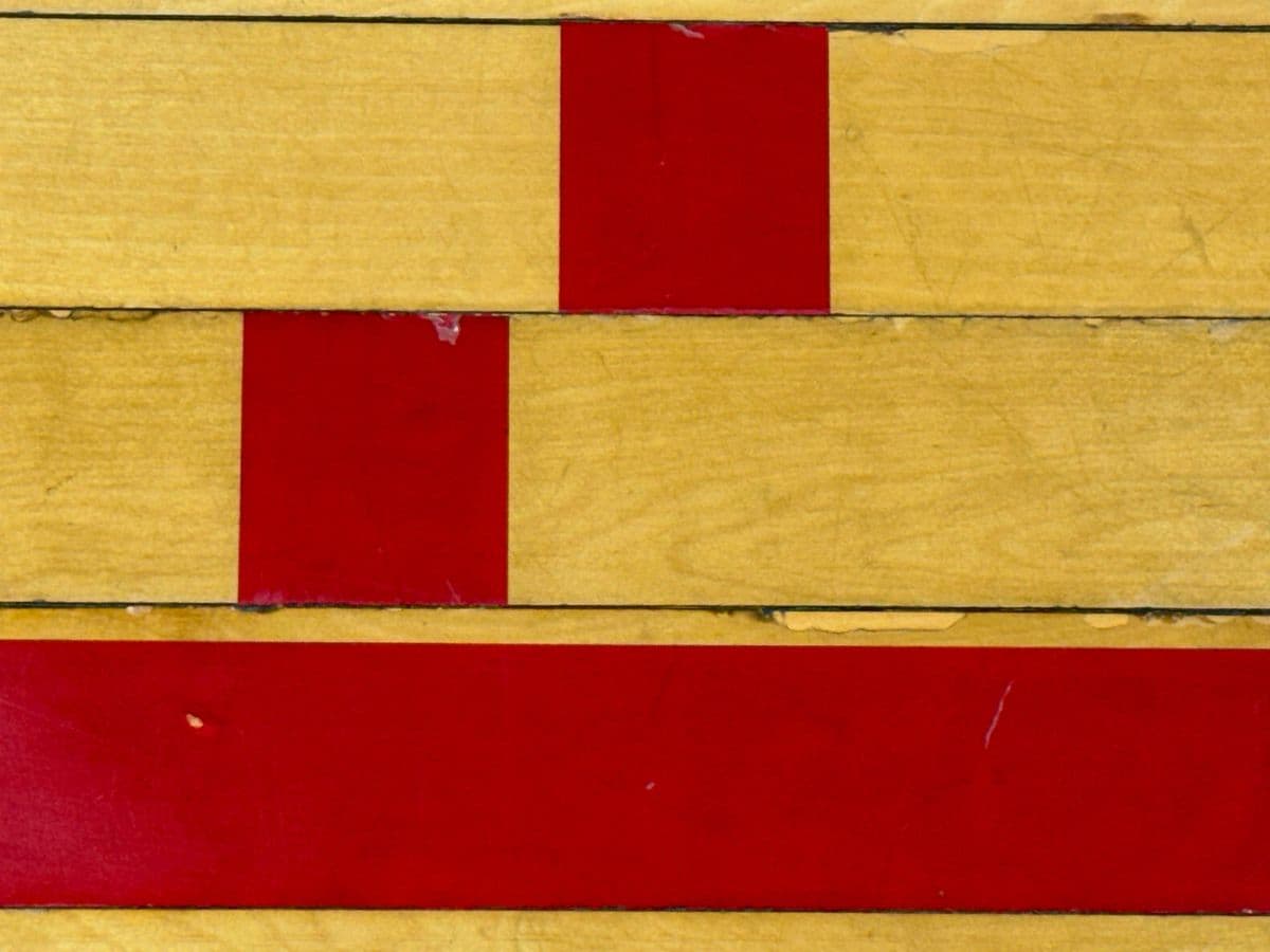 Reclaimed Wood From Gym Floor Coffee Table - Thumbnail 12