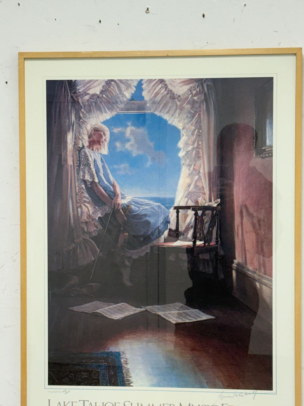 Circa 1984 Signed Lake Tahoe Summer Music Festival Print, Framed - Thumbnail 8