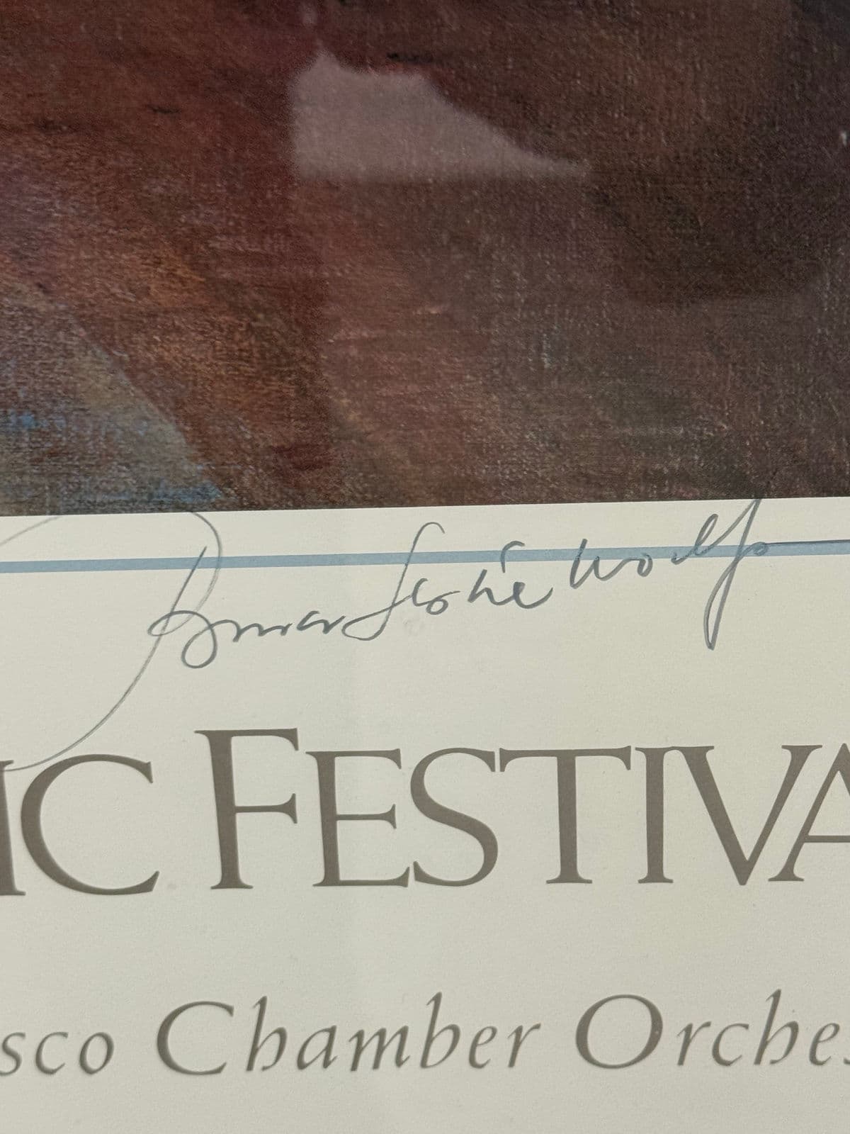 Circa 1984 Signed Lake Tahoe Summer Music Festival Print, Framed - Thumbnail 12