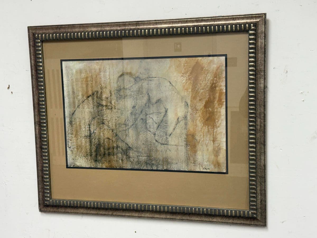 P. Forte Signed Original Painting, Framed - Thumbnail 4