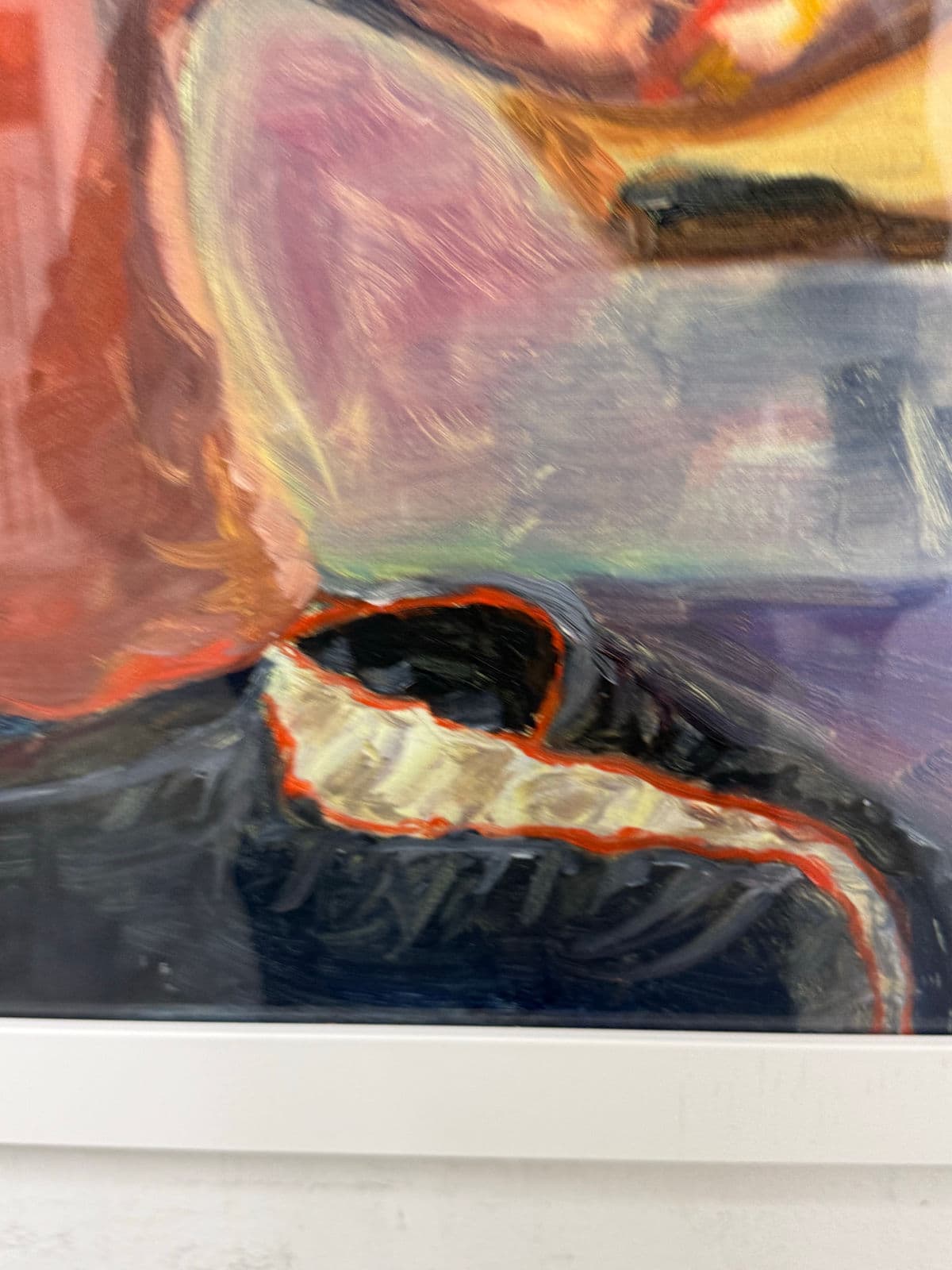 Figurative Artwork Man Waiting at the Window, Framed - Thumbnail 7