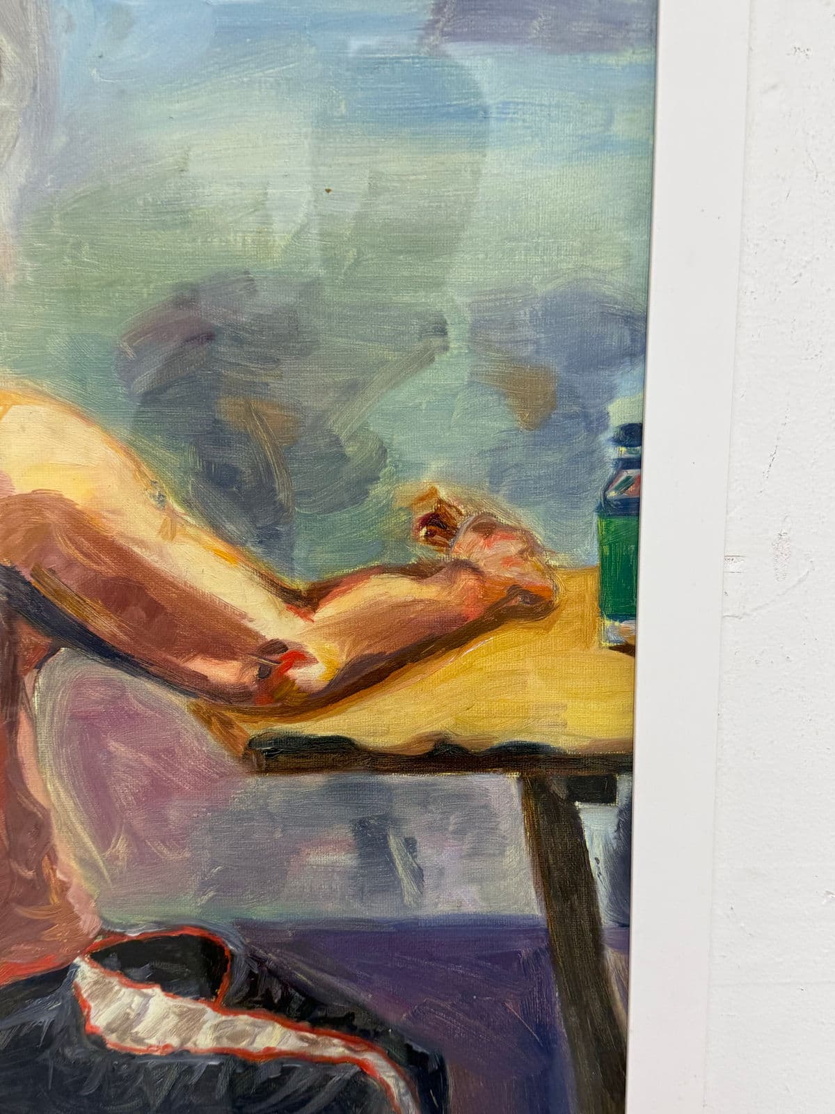 Figurative Artwork Man Waiting at the Window, Framed - Thumbnail 13