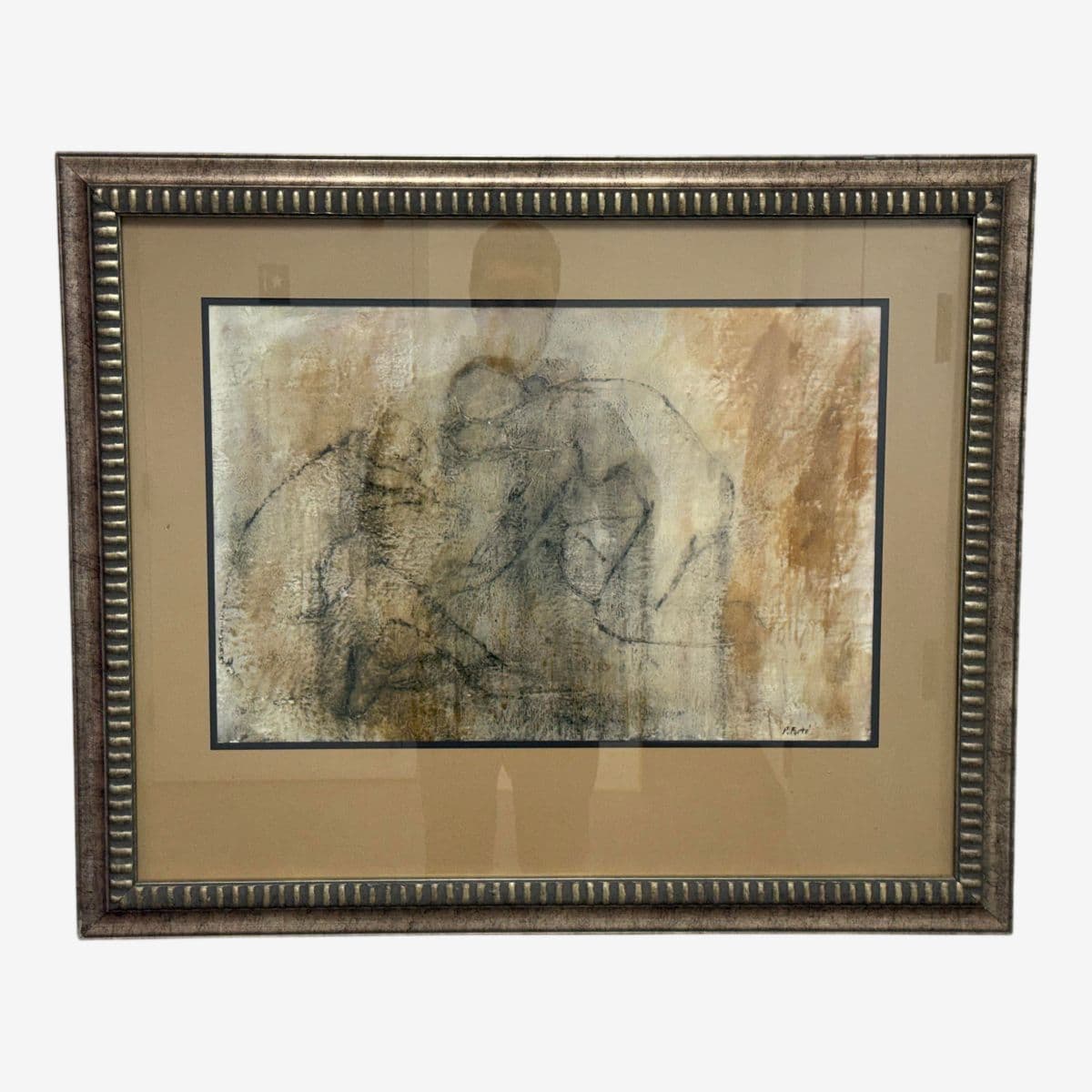 P. Forte Signed Original Painting, Framed - Image 1