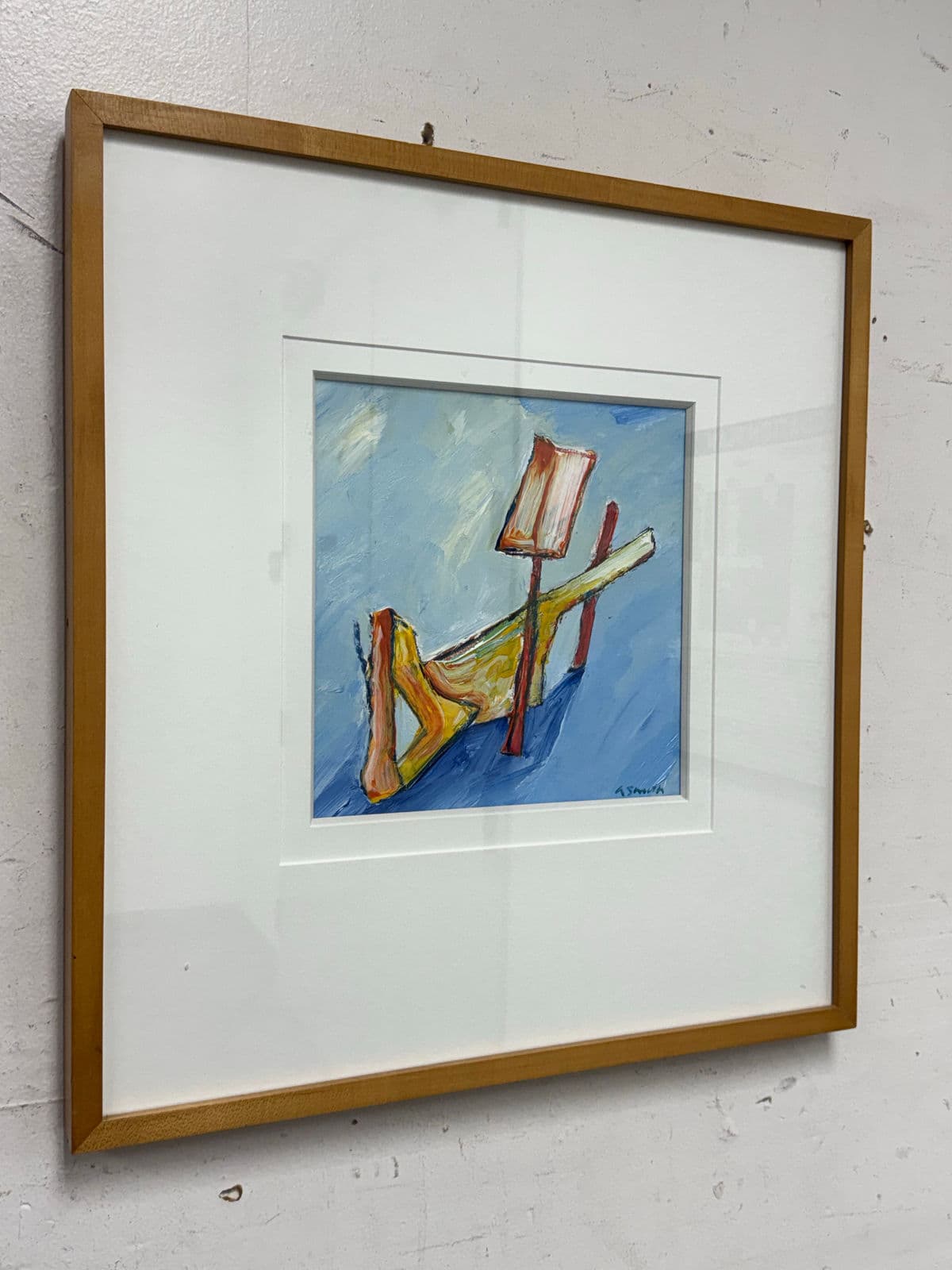 Circa 1995 Albert Smith Custom Abstract, Framed - Thumbnail 4