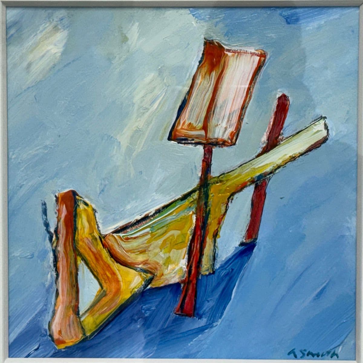 Circa 1995 Albert Smith Custom Abstract, Framed - Thumbnail 10