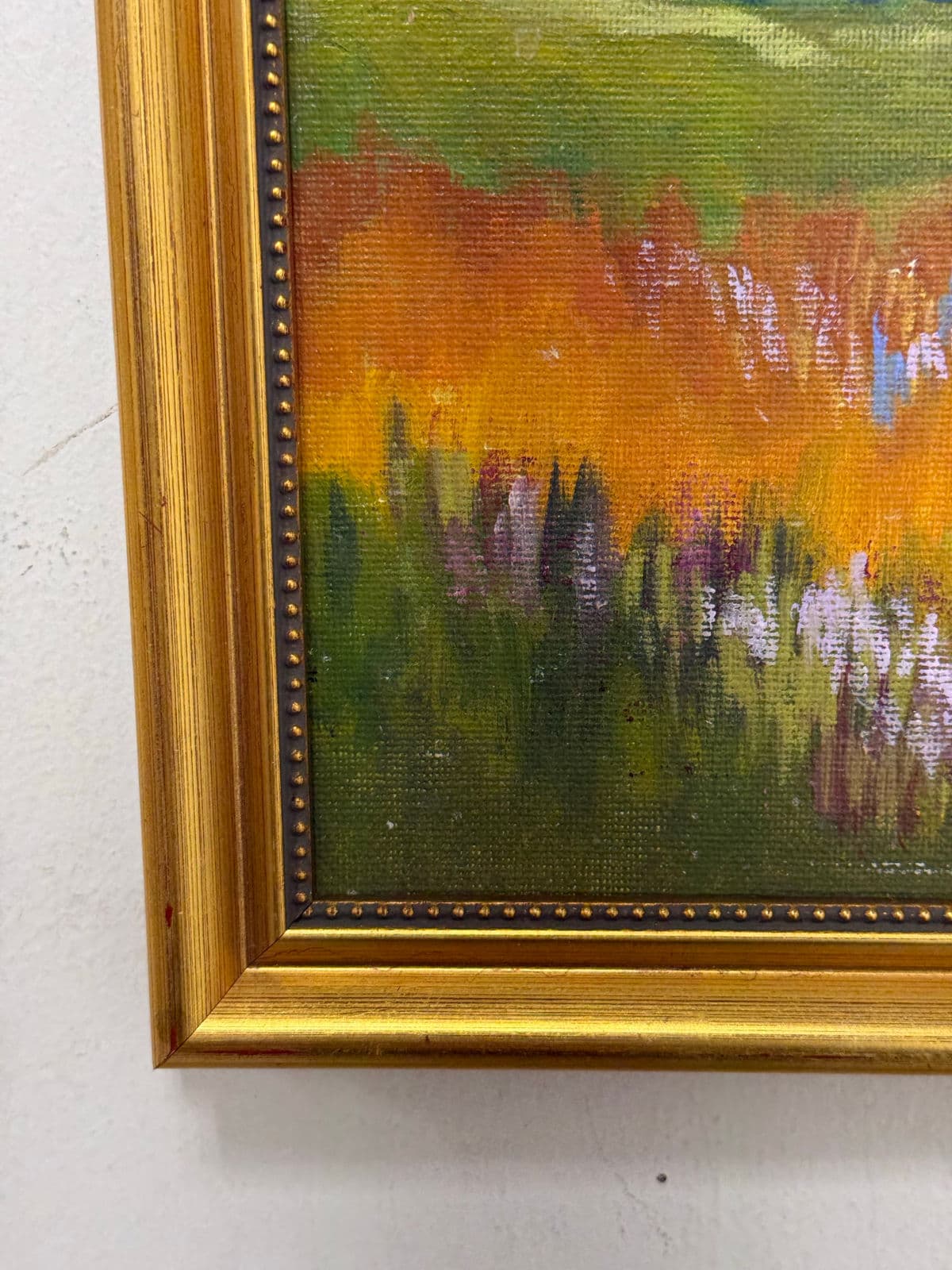 Impressionist Painting of White House in Flower Field, Framed - Thumbnail 13