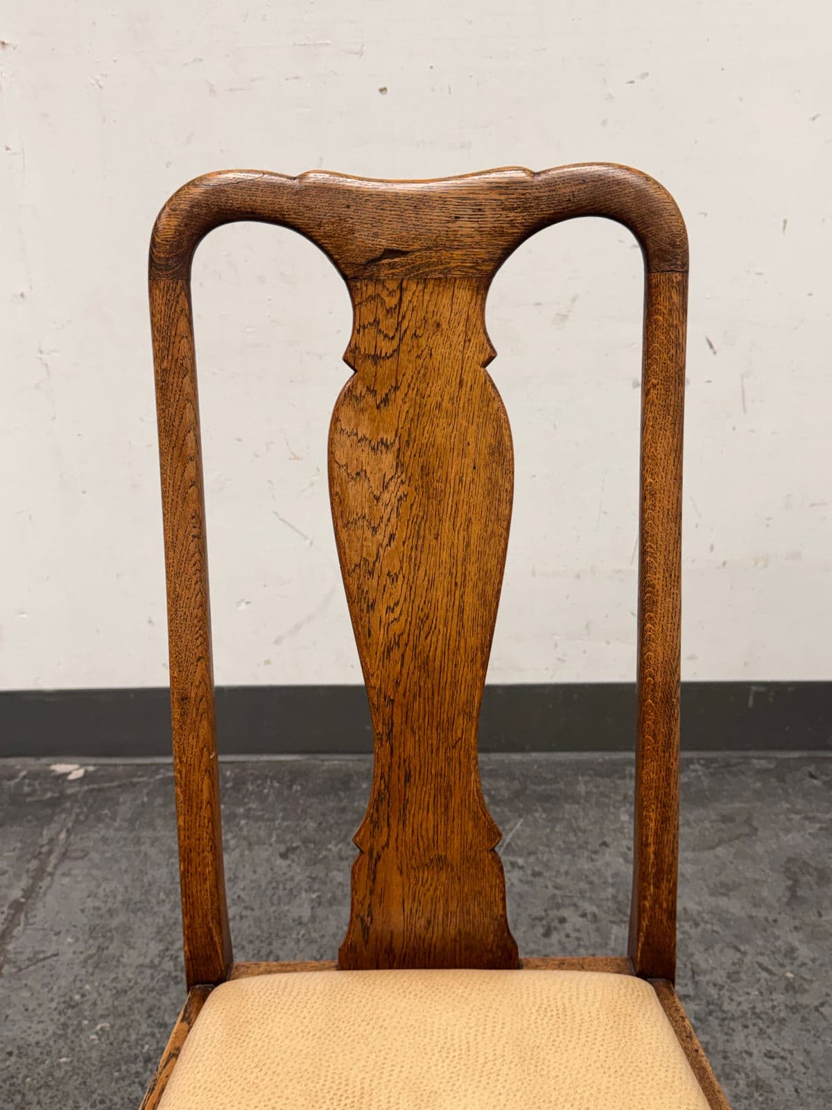 Antique Queen Anne Dining Side Chairs, Set of Four - Thumbnail 8