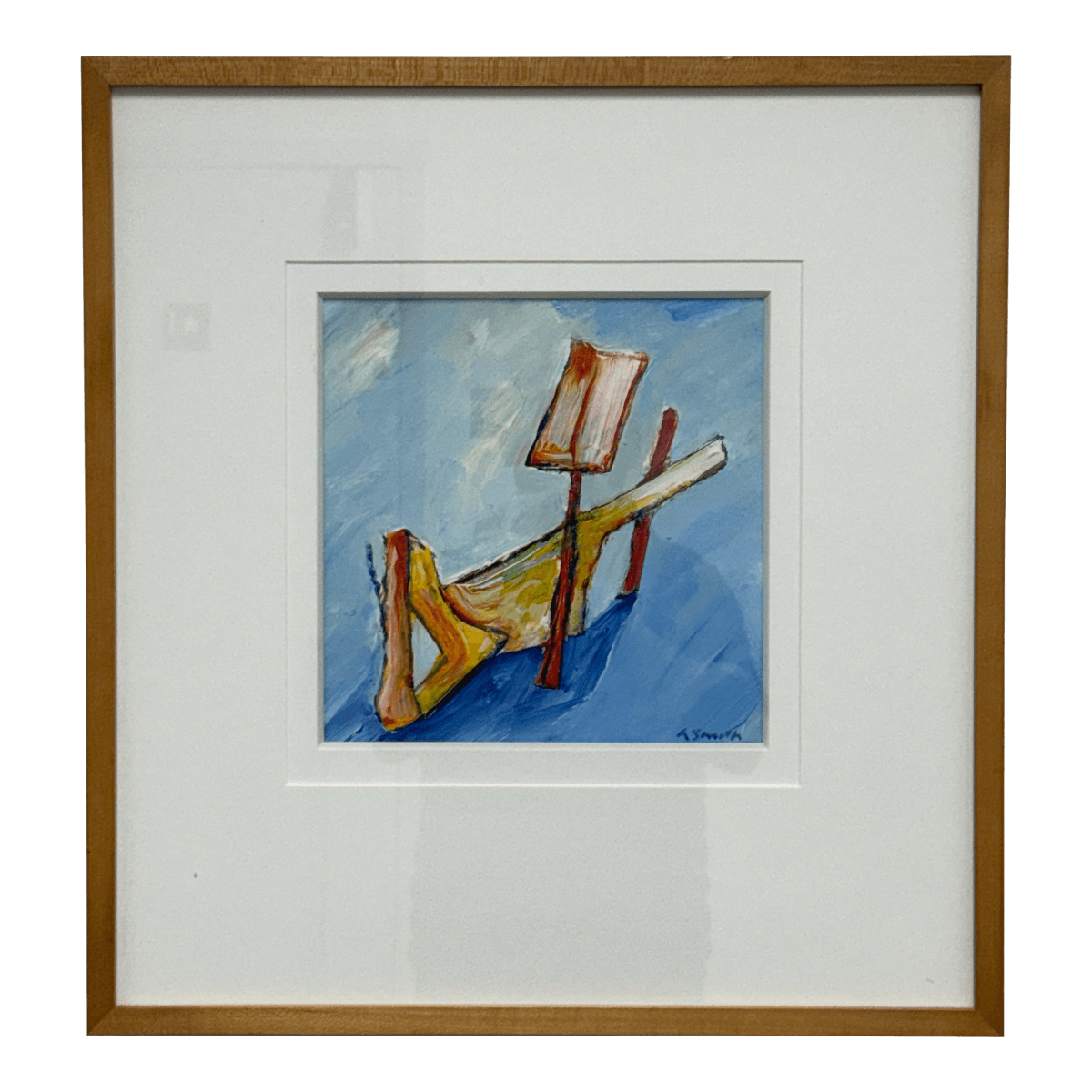 Circa 1995 Albert Smith Custom Abstract, Framed - Thumbnail 2