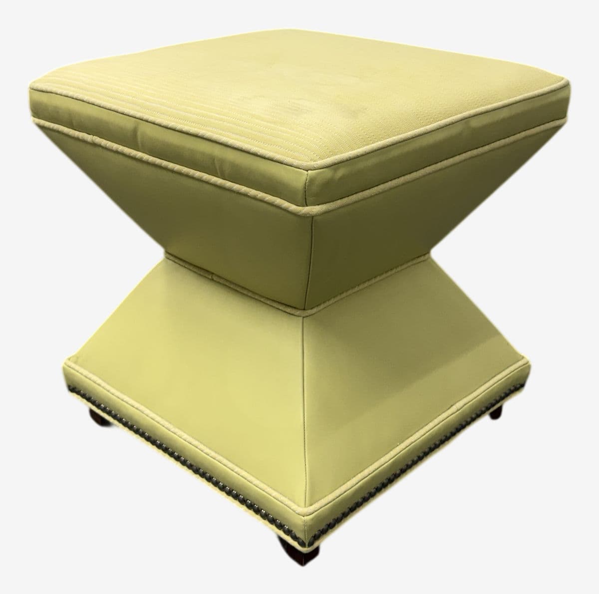 Hickory Chair Serge Ottoman - Image 1