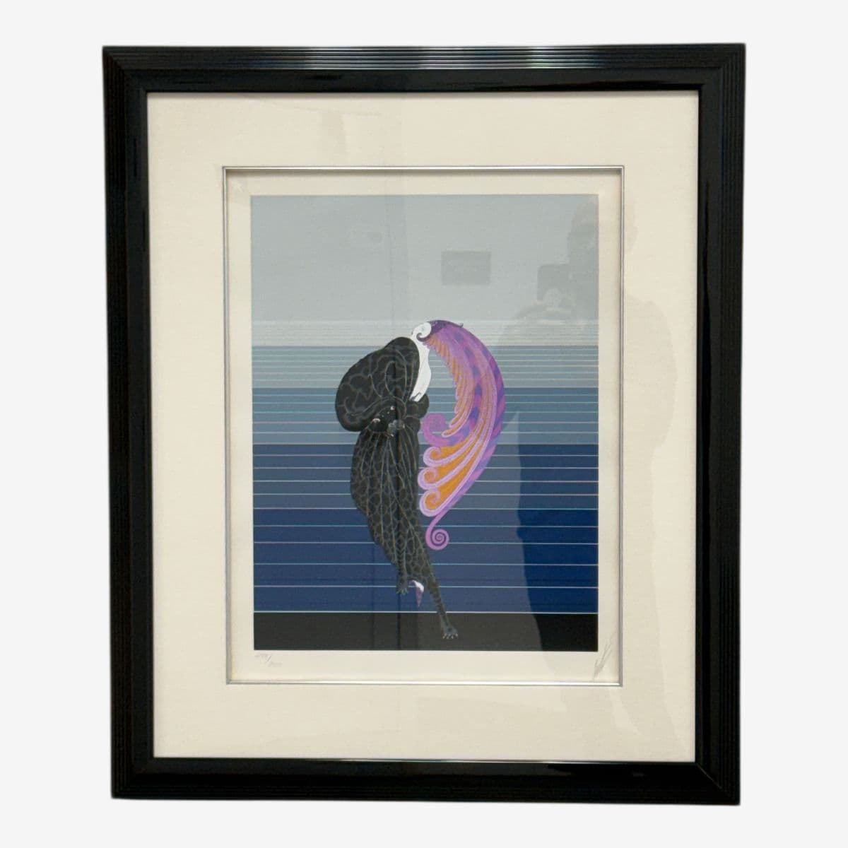 Circa 1977 Erté "Beauty and the Beast" Seriagraph, Framed - Image 1