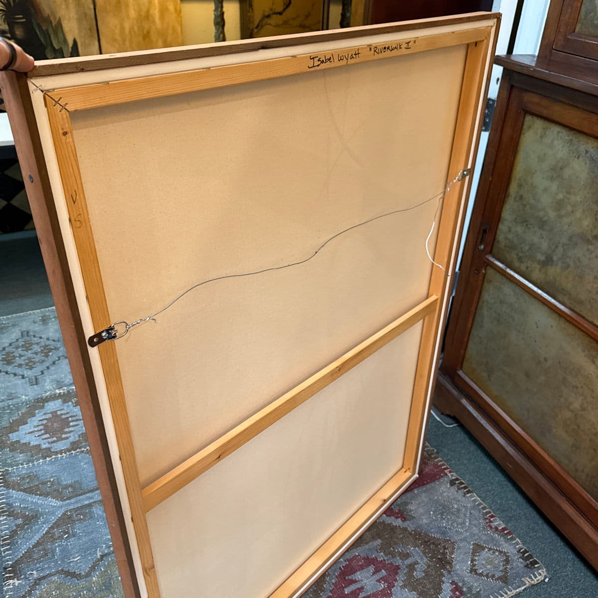 Isabel Wyatt "Riverwalk" Original Painting, Signed - Thumbnail 9