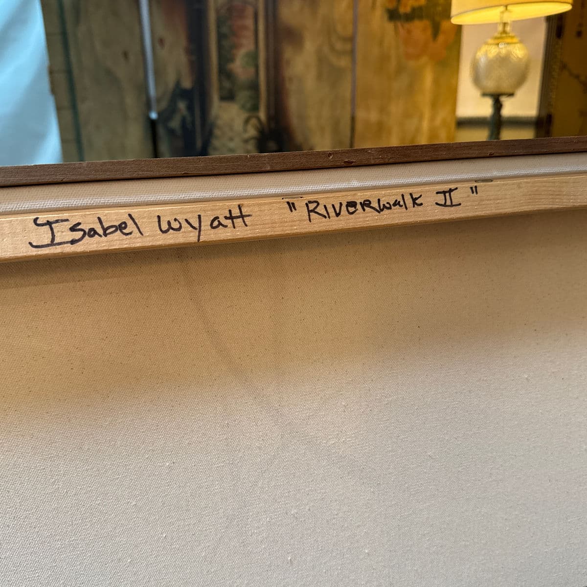 Isabel Wyatt "Riverwalk" Original Painting, Signed - Thumbnail 10