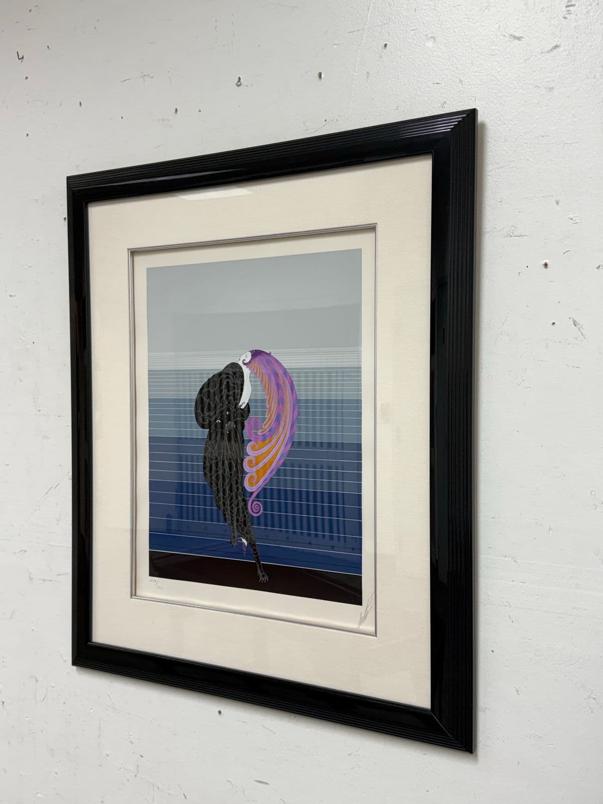 Circa 1977 Erté "Beauty and the Beast" Seriagraph, Framed - Thumbnail 3