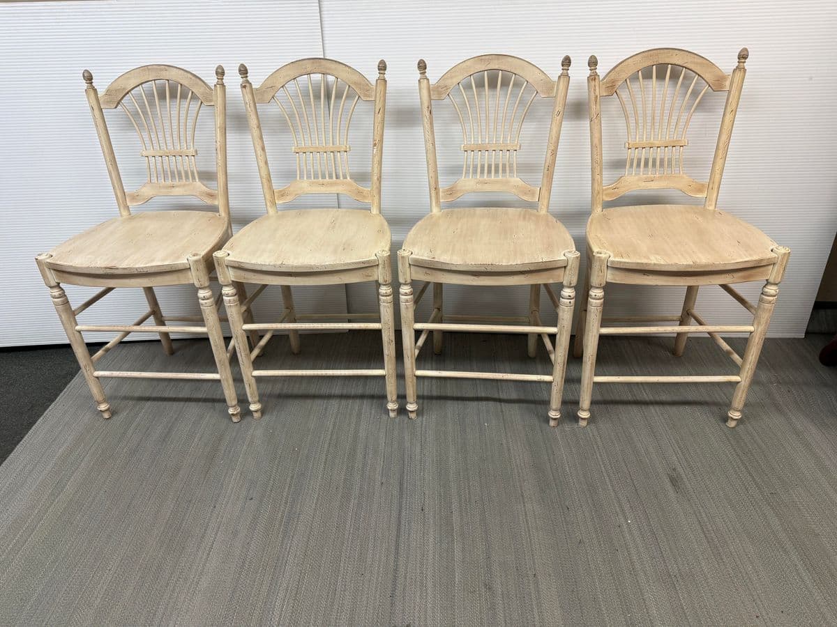Sunrise Home French Provincial Counter Stools, Set of Four - Thumbnail 3