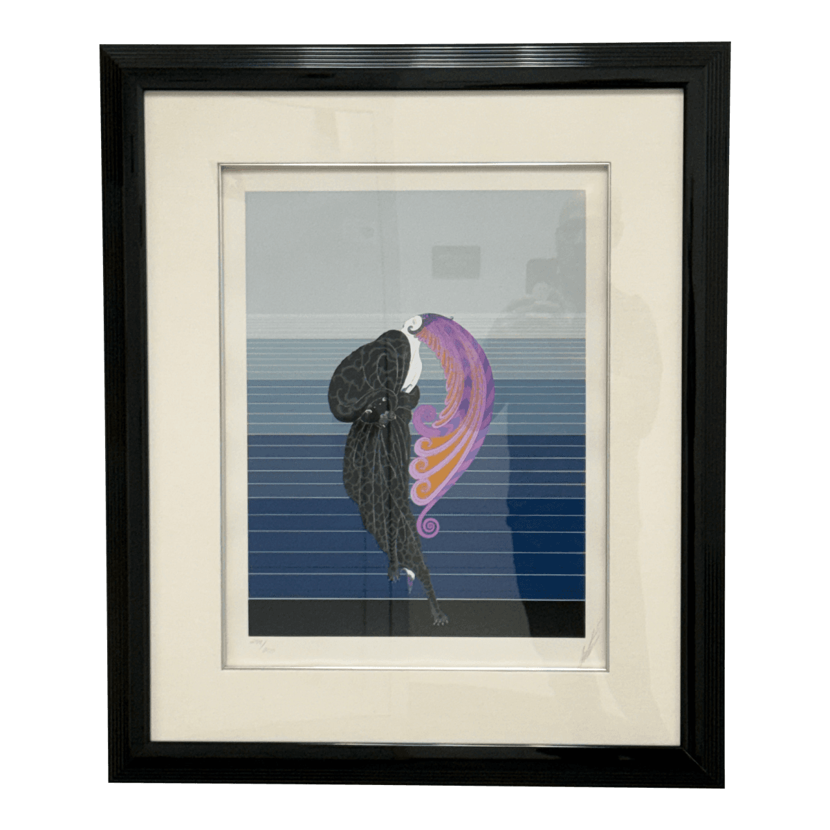 Circa 1977 Erté "Beauty and the Beast" Seriagraph, Framed - Thumbnail 2