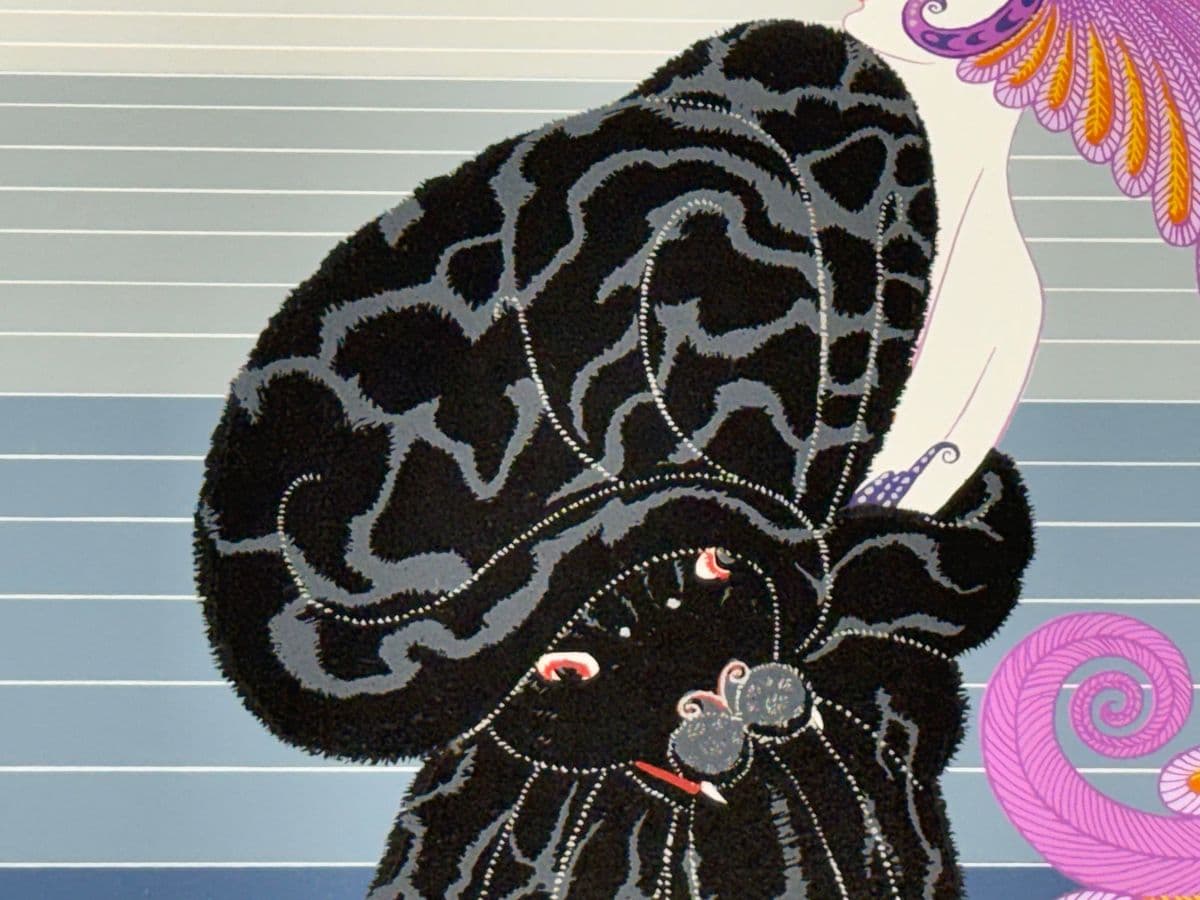 Circa 1977 Erté "Beauty and the Beast" Seriagraph, Framed - Thumbnail 7