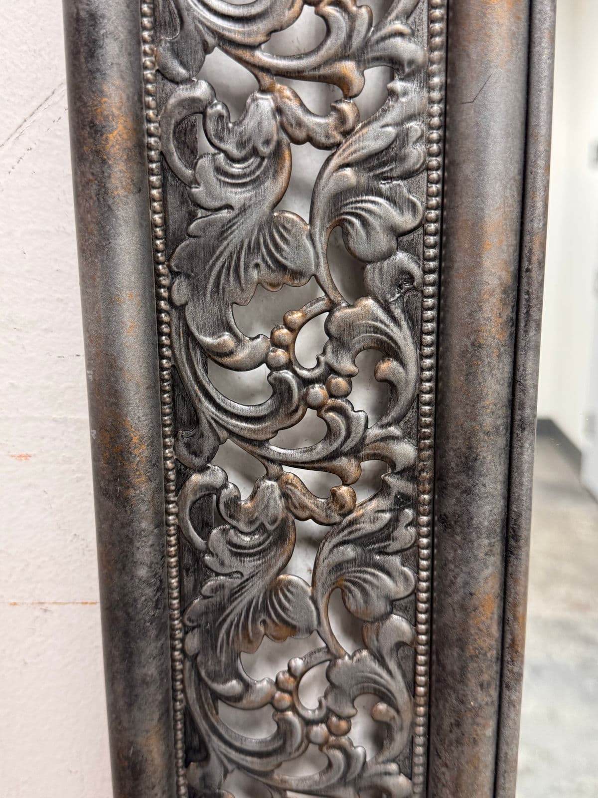 Metal Botanical Rectangular Wall Mirror - Thumbnail 10