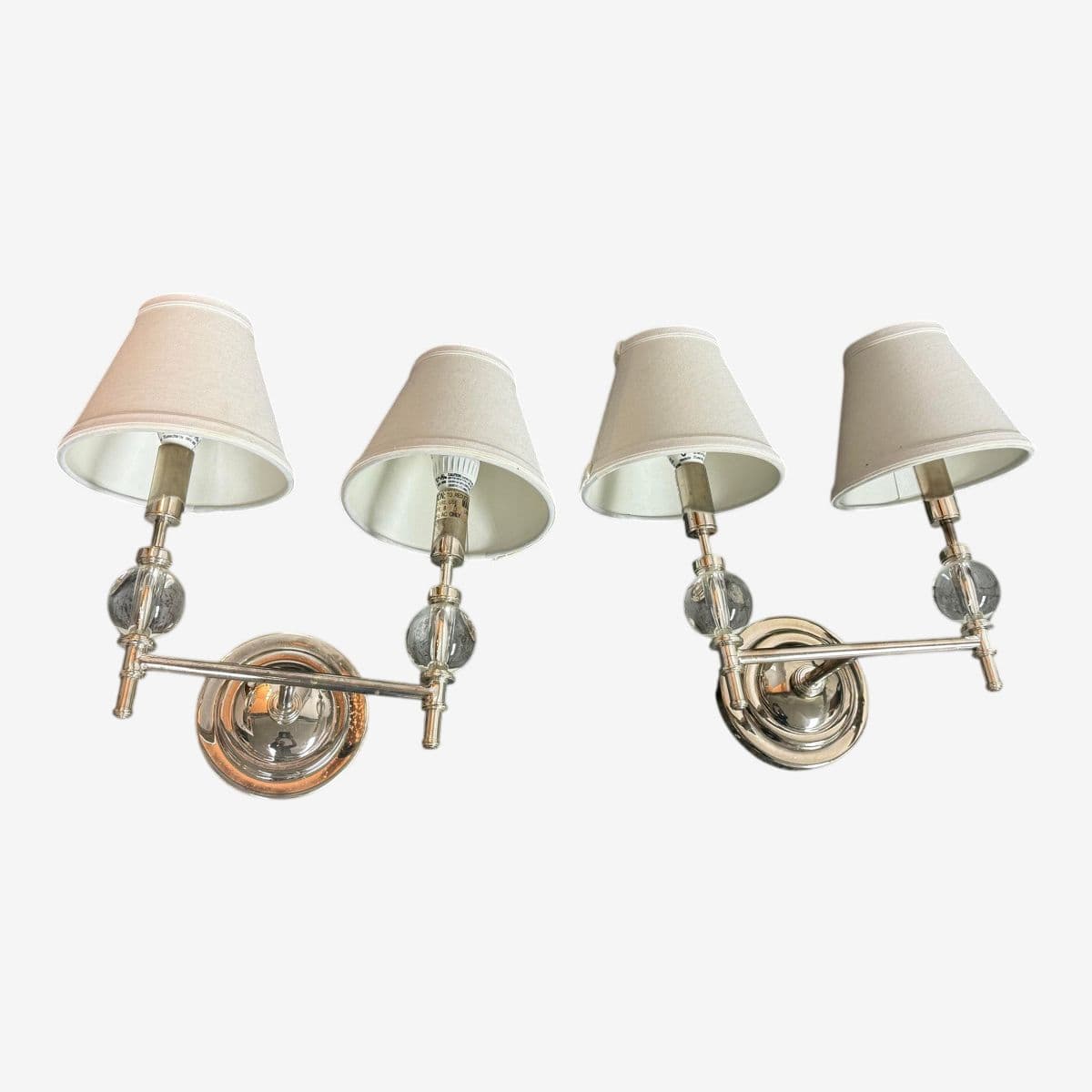 Restoration Hardware Wilshire Double Sconces, Pair - Image 1