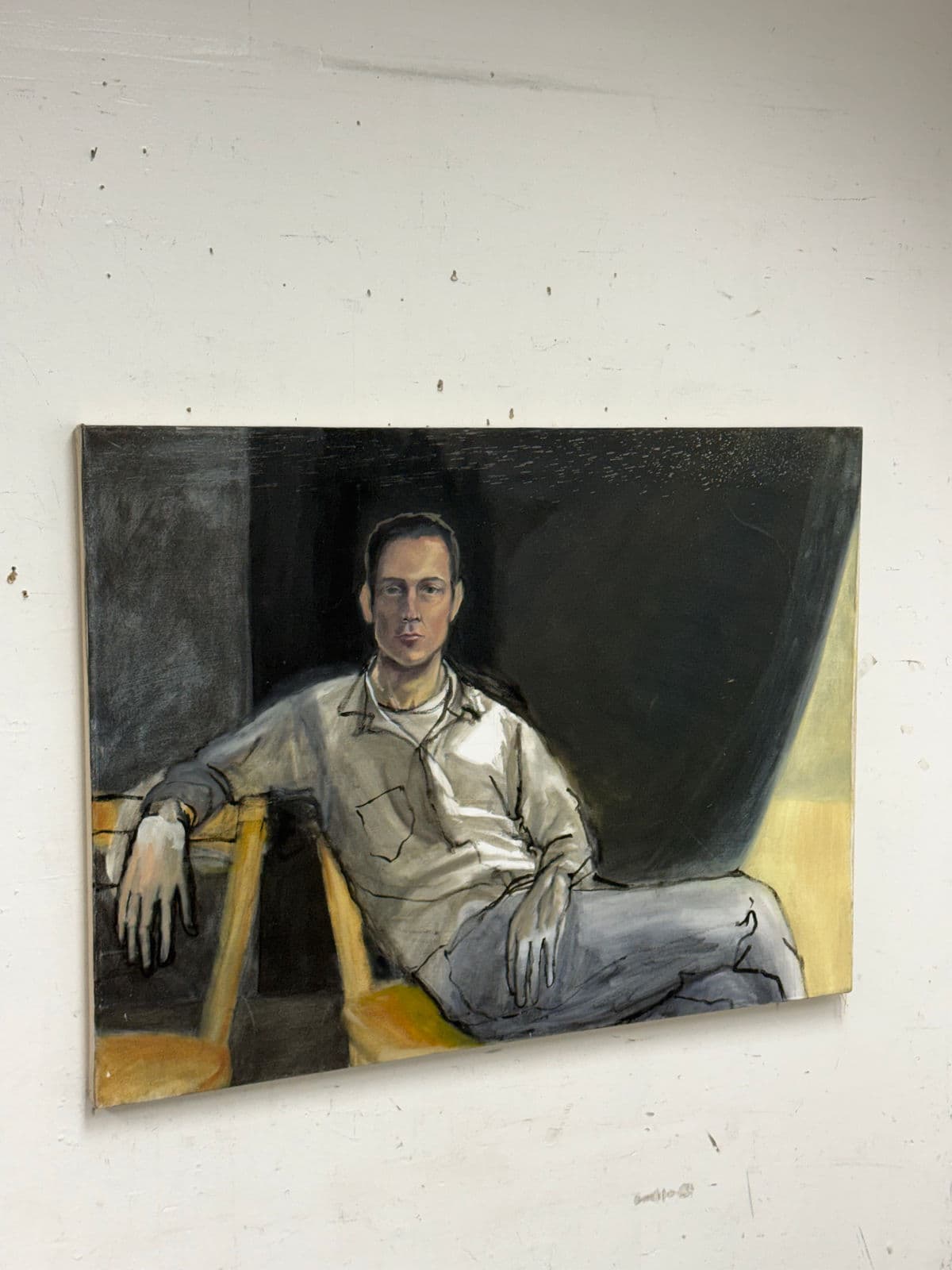 Figurative Portrait of a Man Reclining - Thumbnail 5