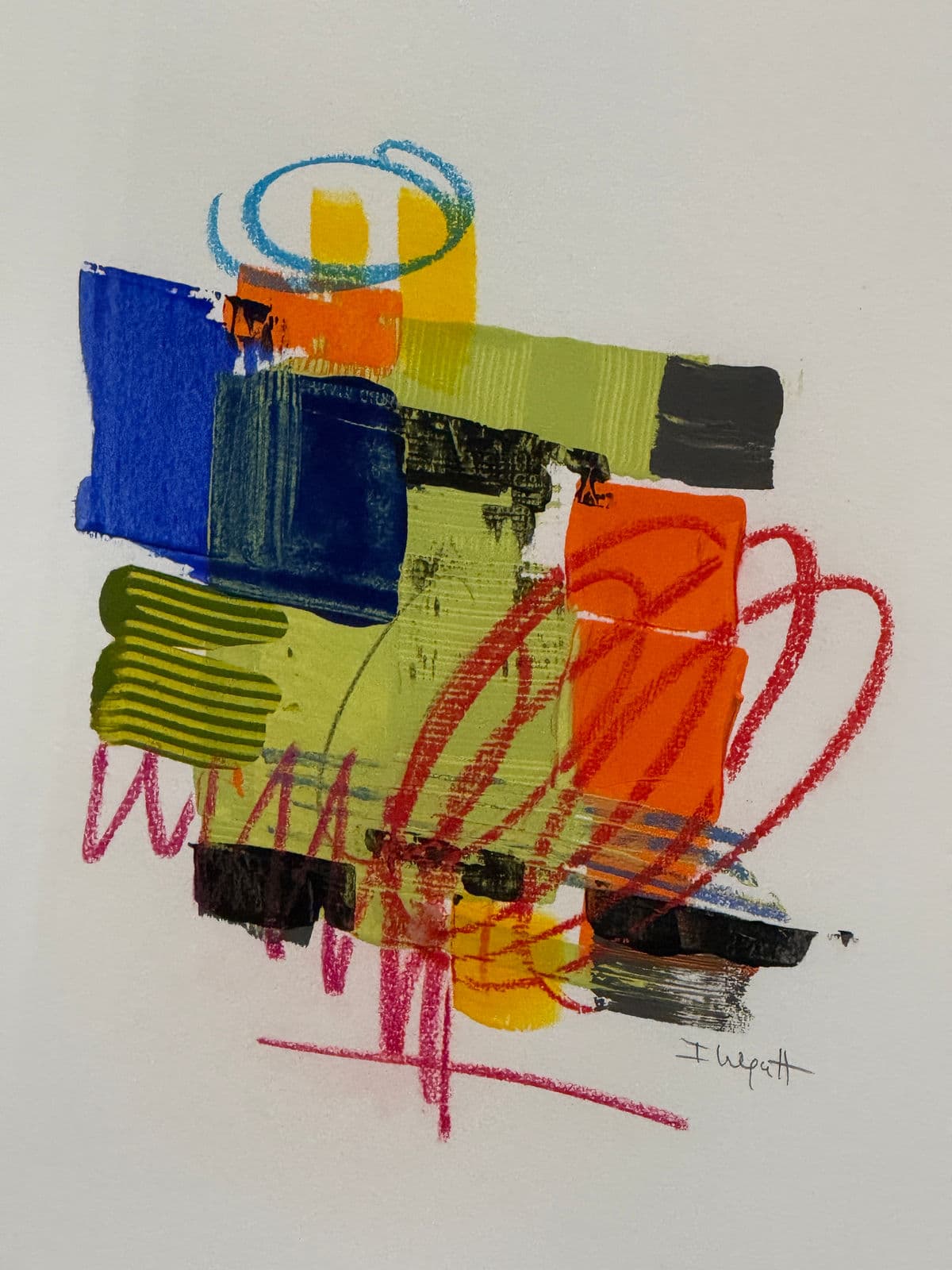 Isabel Wyatt "Zippy" Original Painting, Signed - Thumbnail 4