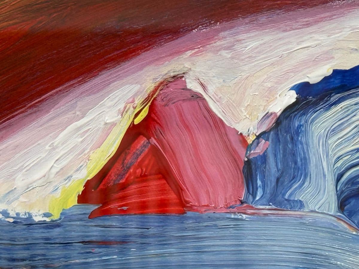 Circa 2001 Albert E. Smith Abstract Painting, Framed - Thumbnail 6