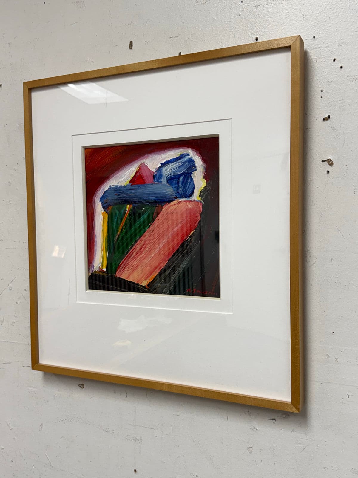 Circa 2001 Albert E. Smith Abstract Painting, Framed - Thumbnail 3