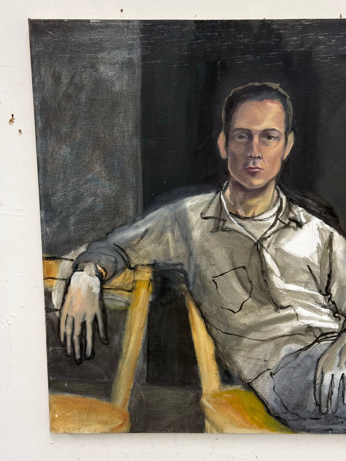 Figurative Portrait of a Man Reclining - Thumbnail 11