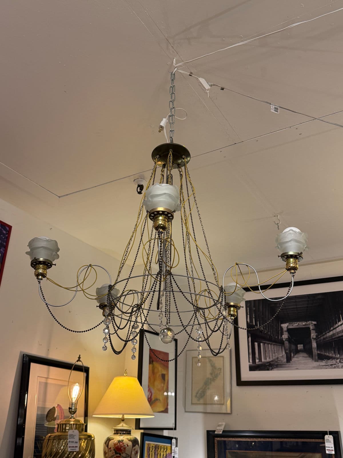 Jim Misner Lighting Custom Five Light Chandelier - Thumbnail 3