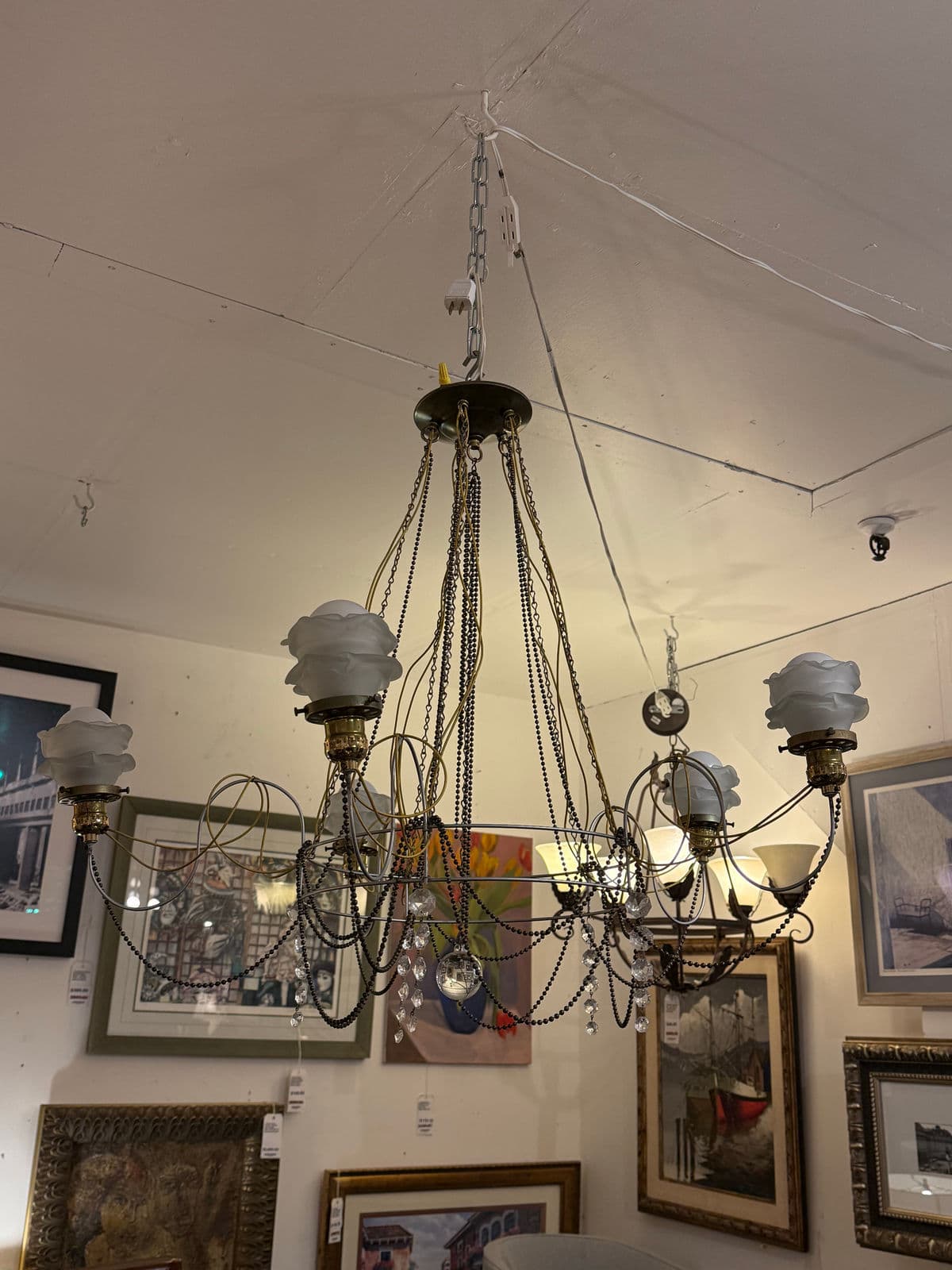 Jim Misner Lighting Custom Five Light Chandelier - Thumbnail 4