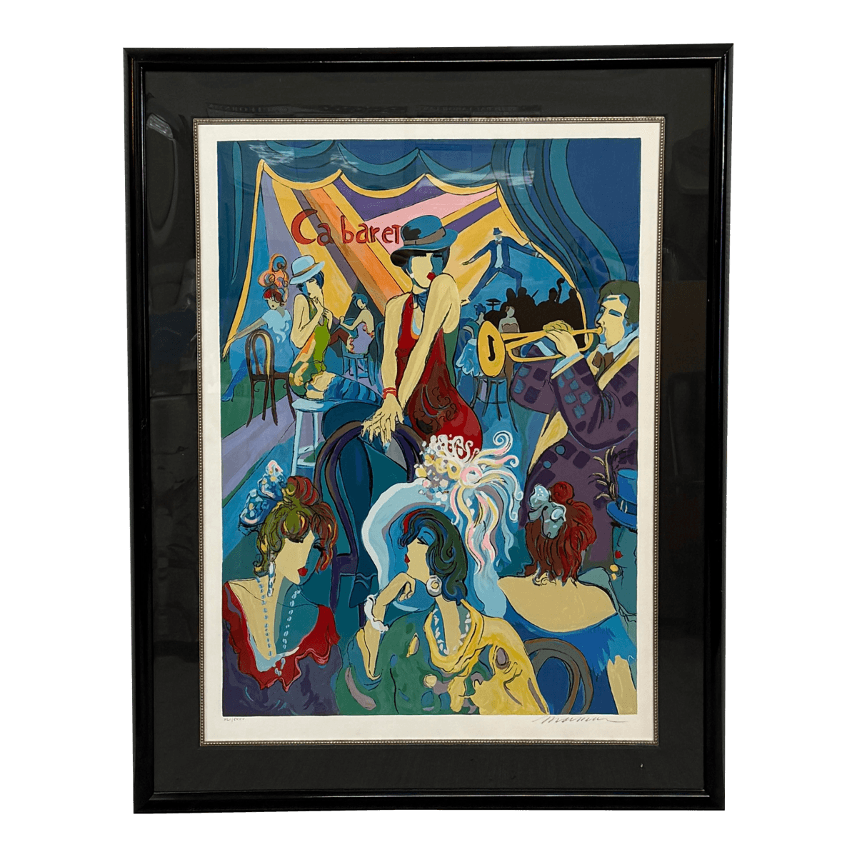 Circa 1994 Isaac Maimon "Cabaret", Signed - Thumbnail 2