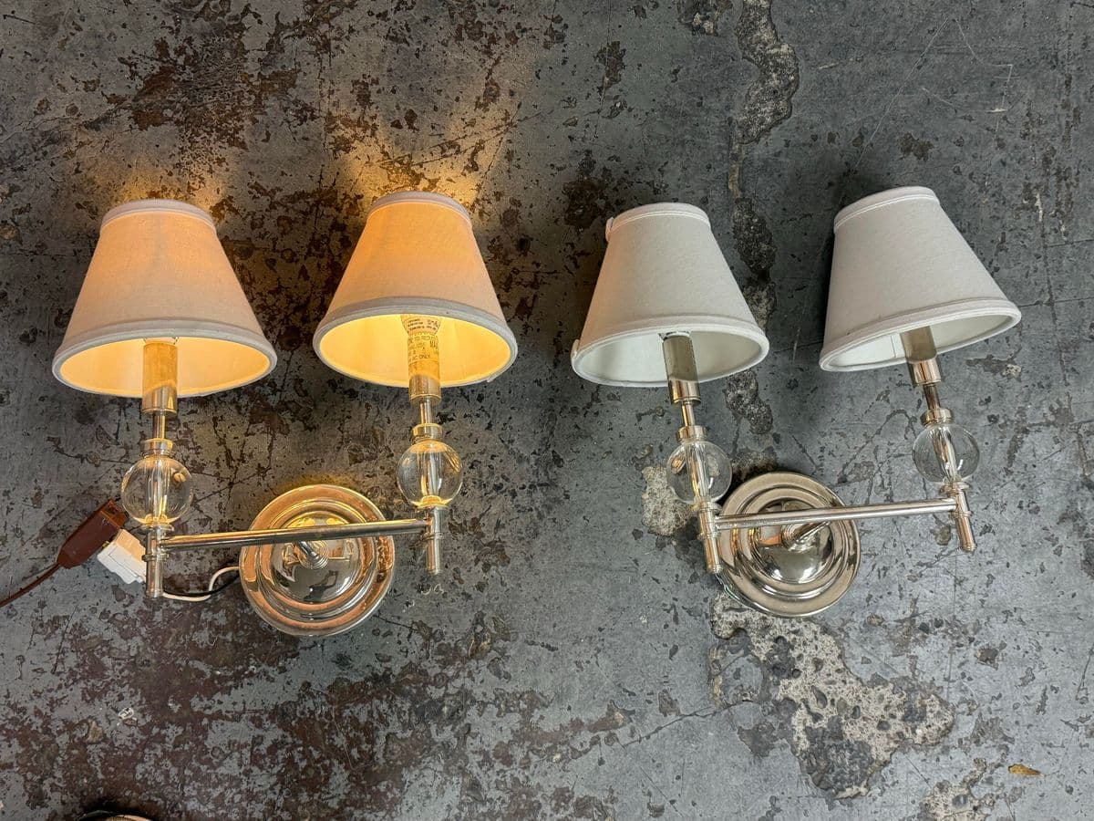 Restoration Hardware Wilshire Double Sconces, Pair - Thumbnail 8