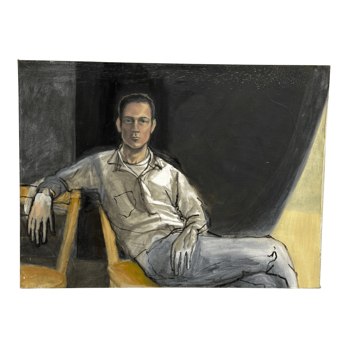 Figurative Portrait of a Man Reclining - Thumbnail 2