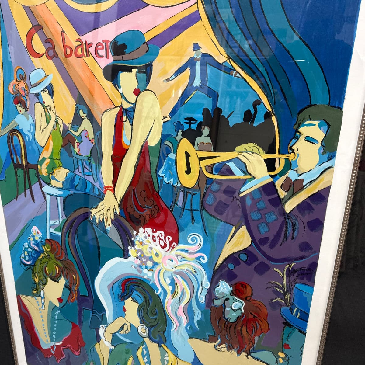 Circa 1994 Isaac Maimon "Cabaret", Signed - Thumbnail 9