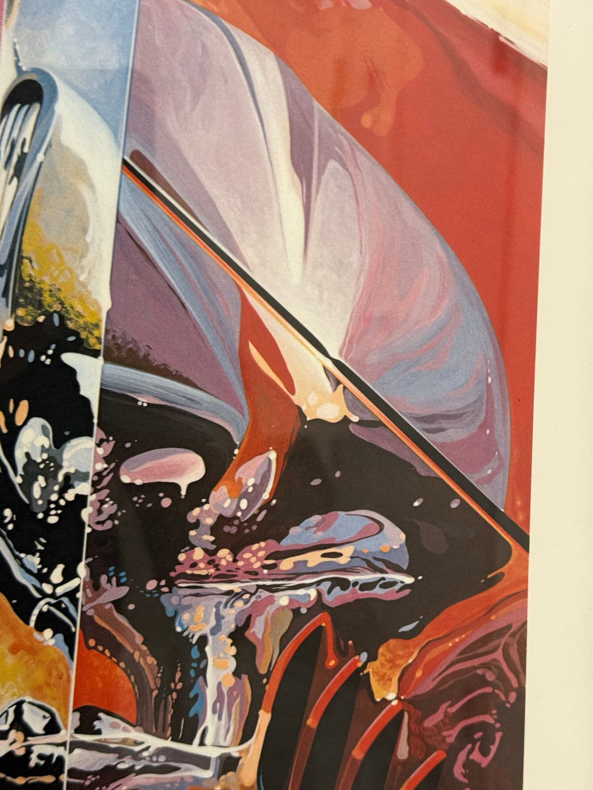 Circa 1988 Signed Tom Hale Classic Car Series Print, Framed - Thumbnail 9