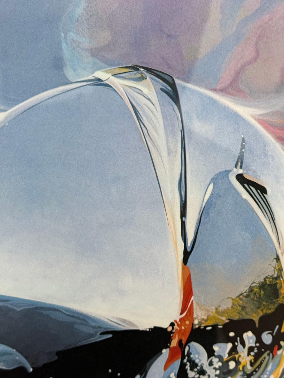 Circa 1988 Signed Tom Hale Classic Car Series Print, Framed - Thumbnail 8