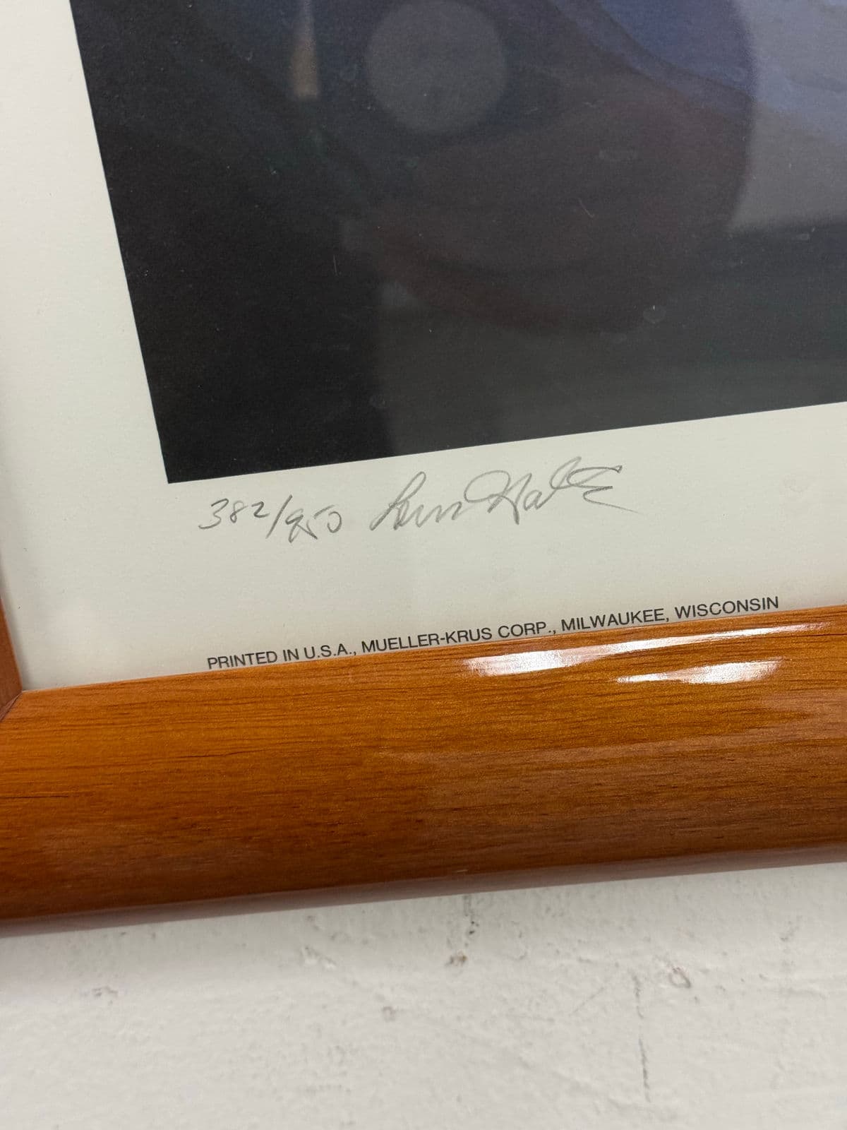 Circa 1988 Signed Tom Hale Classic Car Series Print, Framed - Thumbnail 7