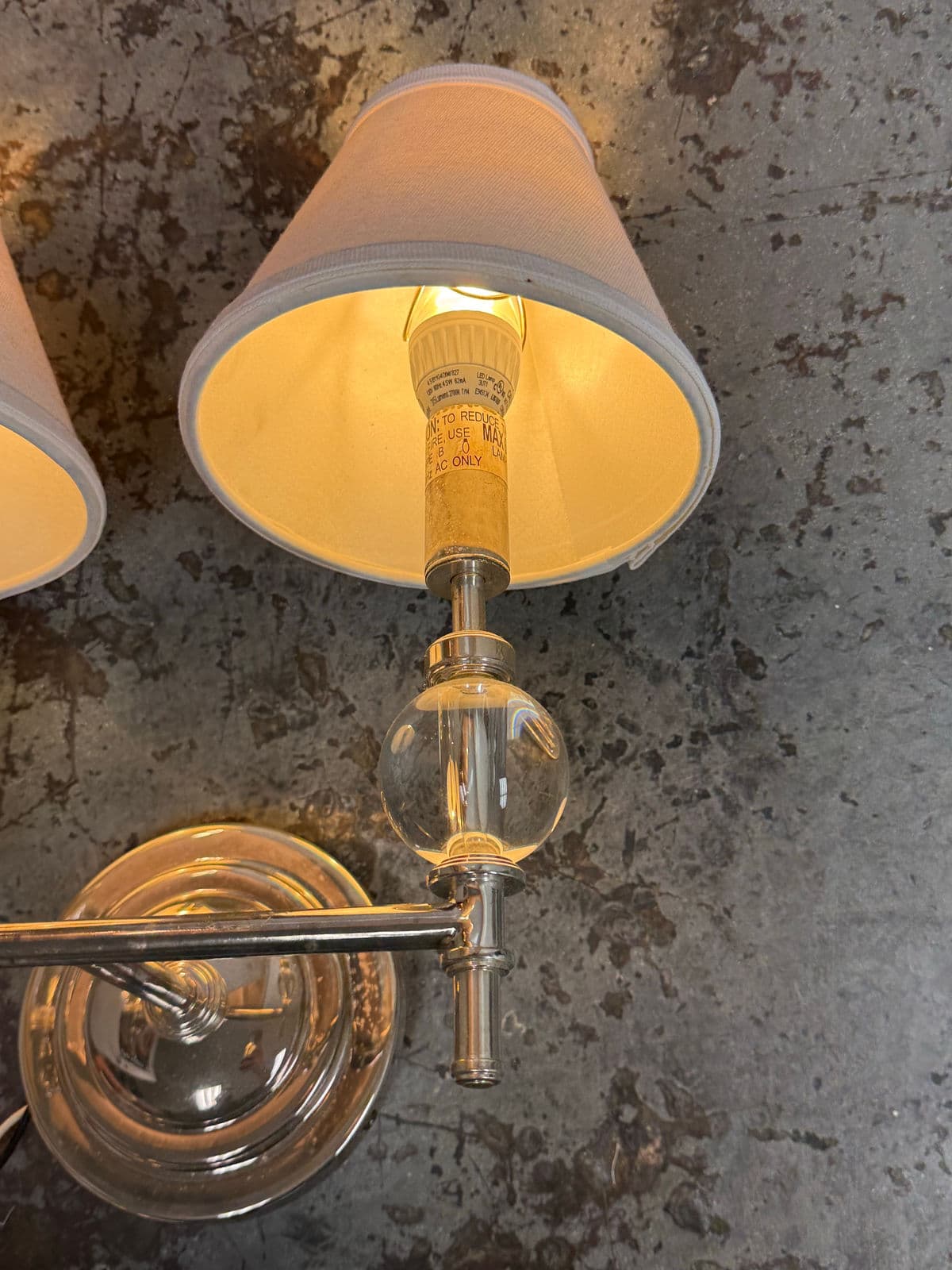 Restoration Hardware Wilshire Double Light Wall Sconce - Thumbnail 3