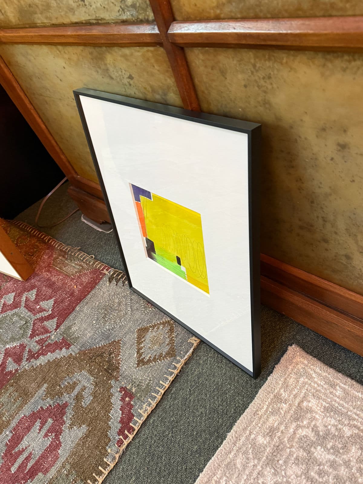 Isabel Wyatt "Yellow Colorform" Original Painting, Signed - Thumbnail 6