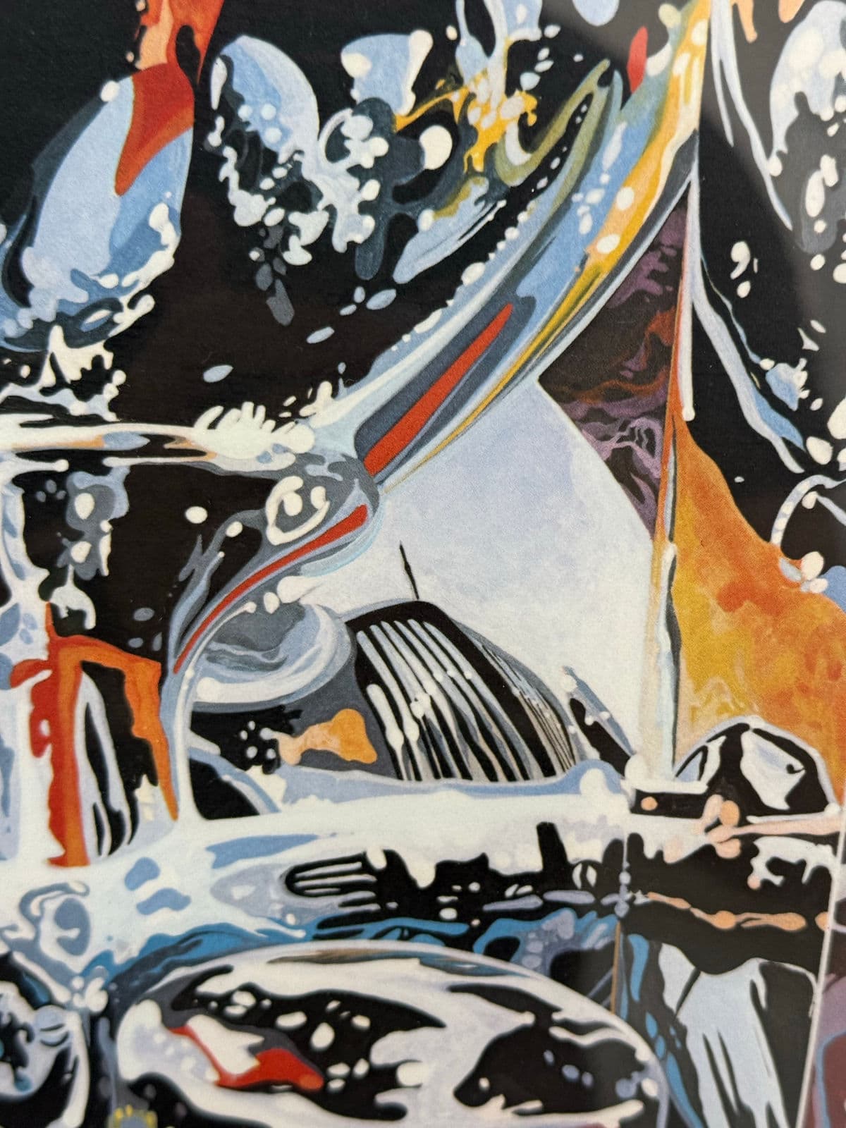 Circa 1988 Signed Tom Hale Classic Car Series Print, Framed - Thumbnail 10