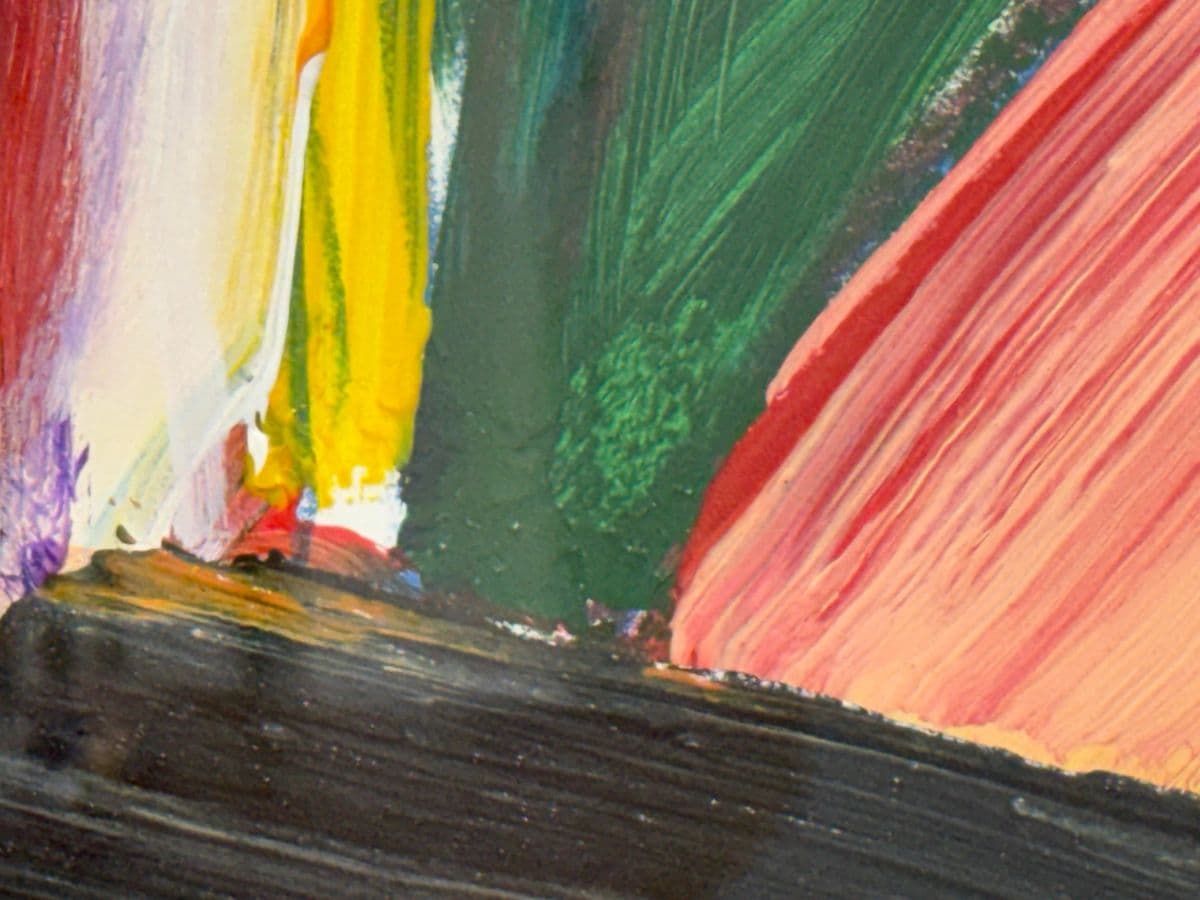 Circa 2001 Albert E. Smith Abstract Painting, Framed - Thumbnail 10