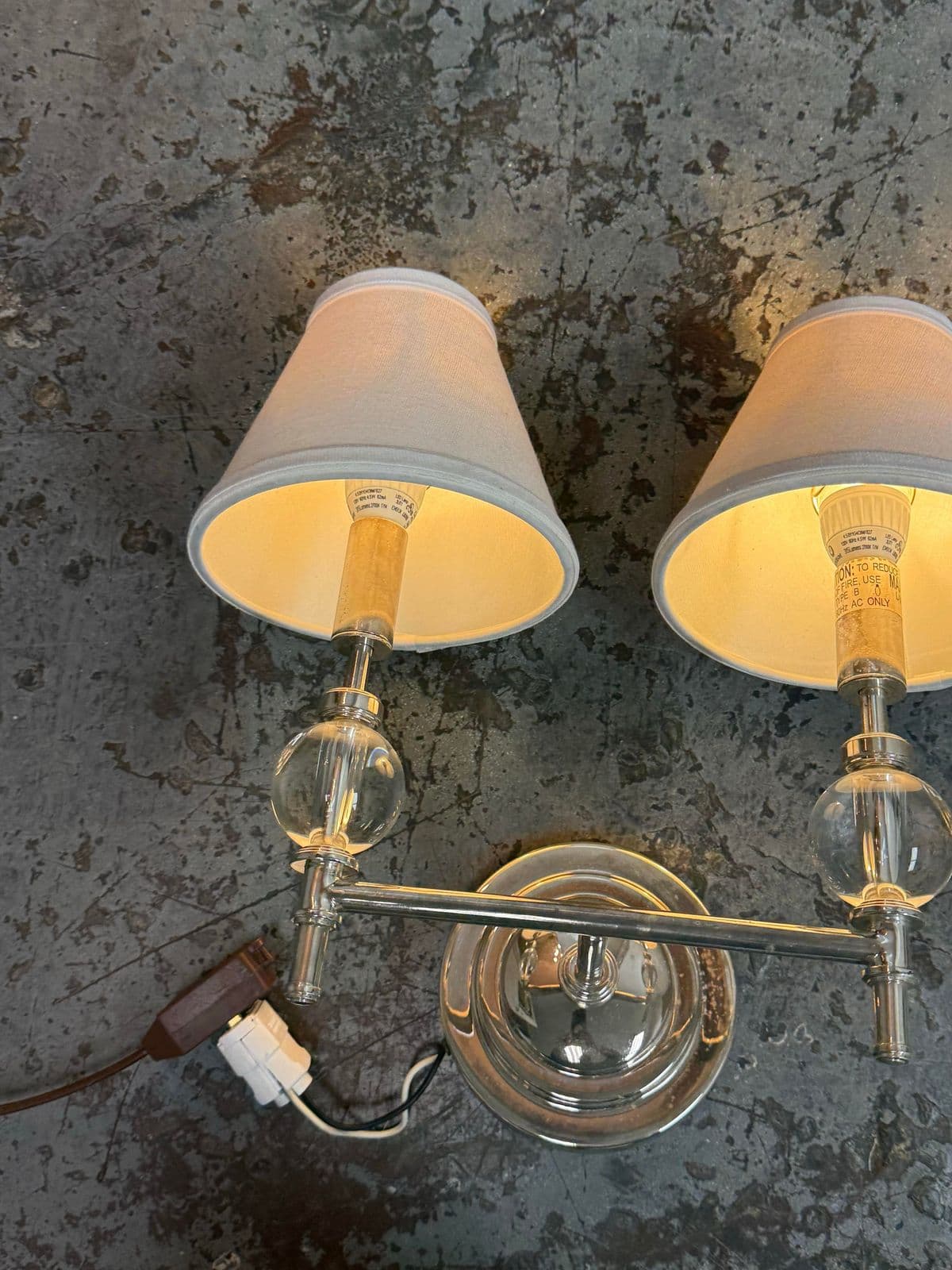 Restoration Hardware Wilshire Double Light Wall Sconce - Thumbnail 5