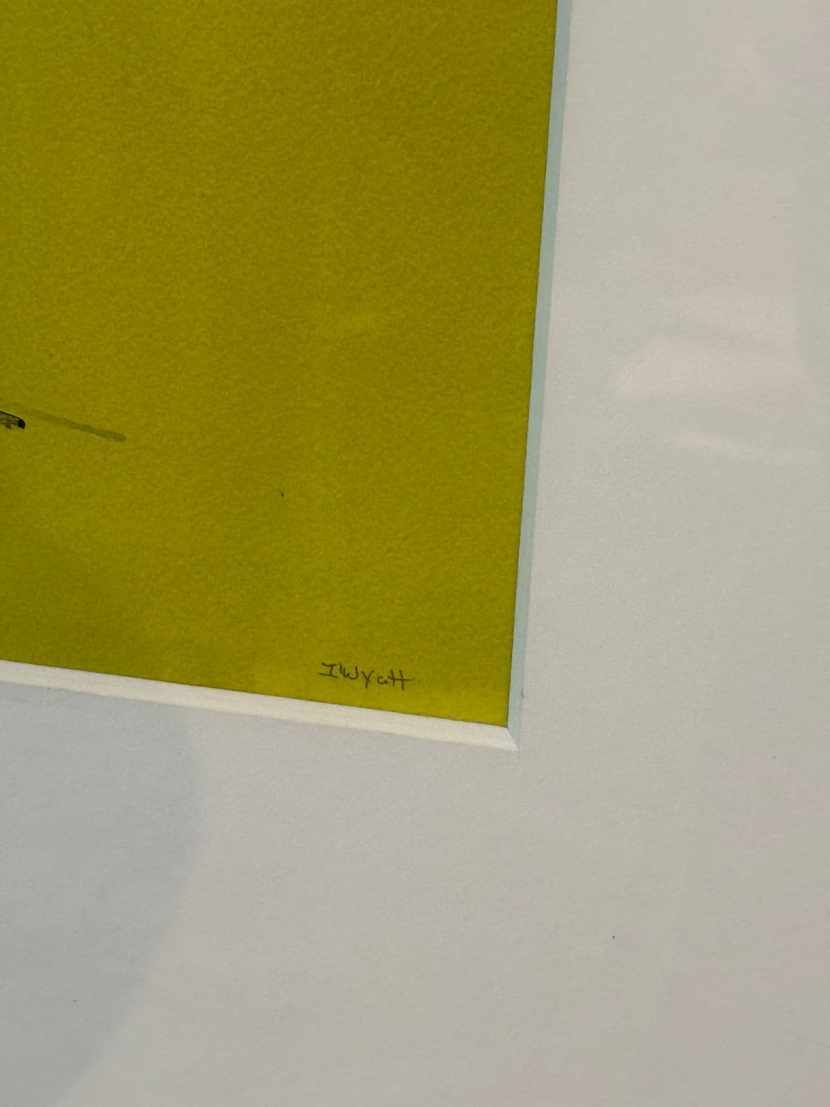 Isabel Wyatt "Blue Yellow Study" Original Painting - Thumbnail 5