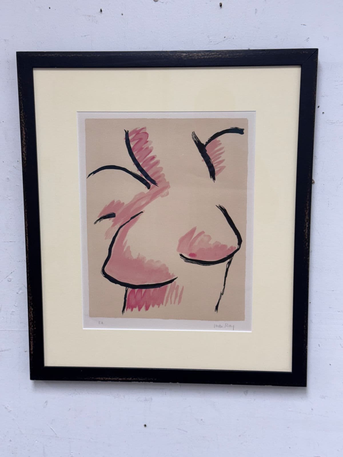 Circa 1971 Man Ray Surrealist Naked Energy, Signed - Thumbnail 8