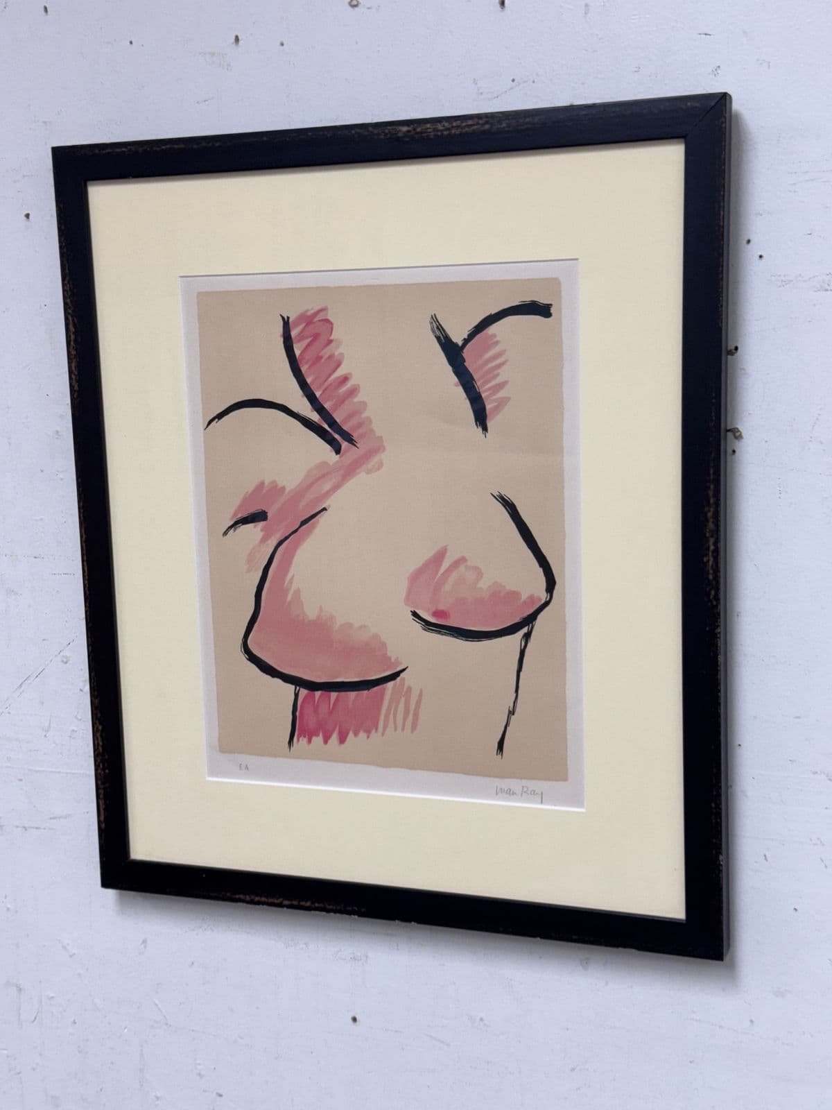 Circa 1971 Man Ray Surrealist Naked Energy, Signed - Thumbnail 3