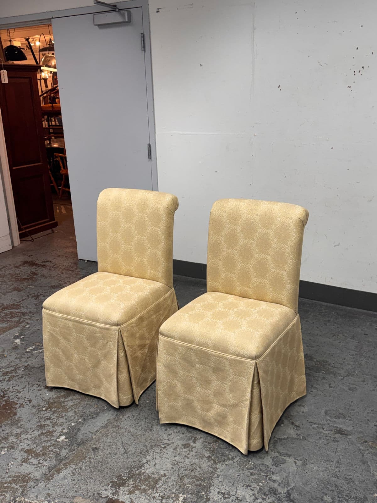 Custom Design Side Dining Chairs, Pair - Thumbnail 4