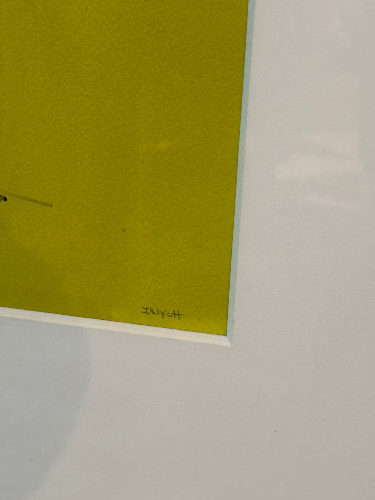 Isabel Wyatt "Blue Yellow Study" Original Painting - Thumbnail 6