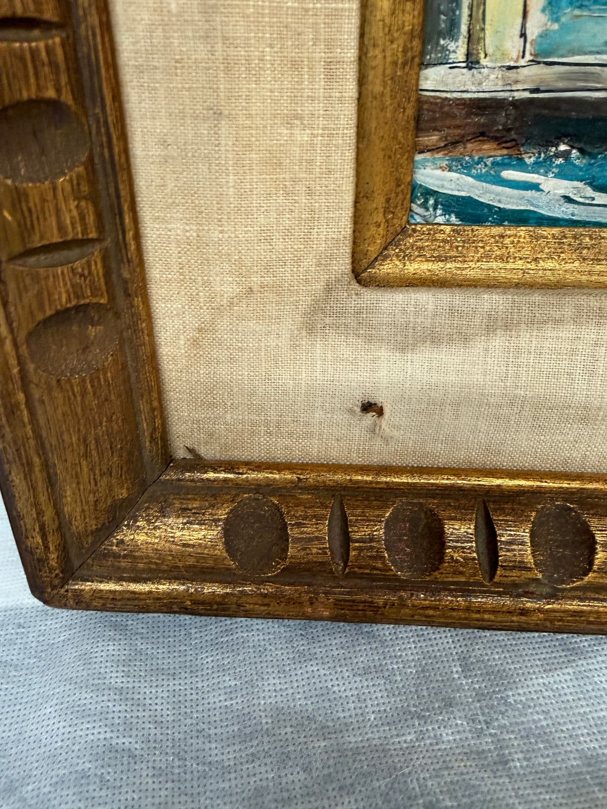 John Checkley Fort Point Landscape Painting, Framed - Thumbnail 7